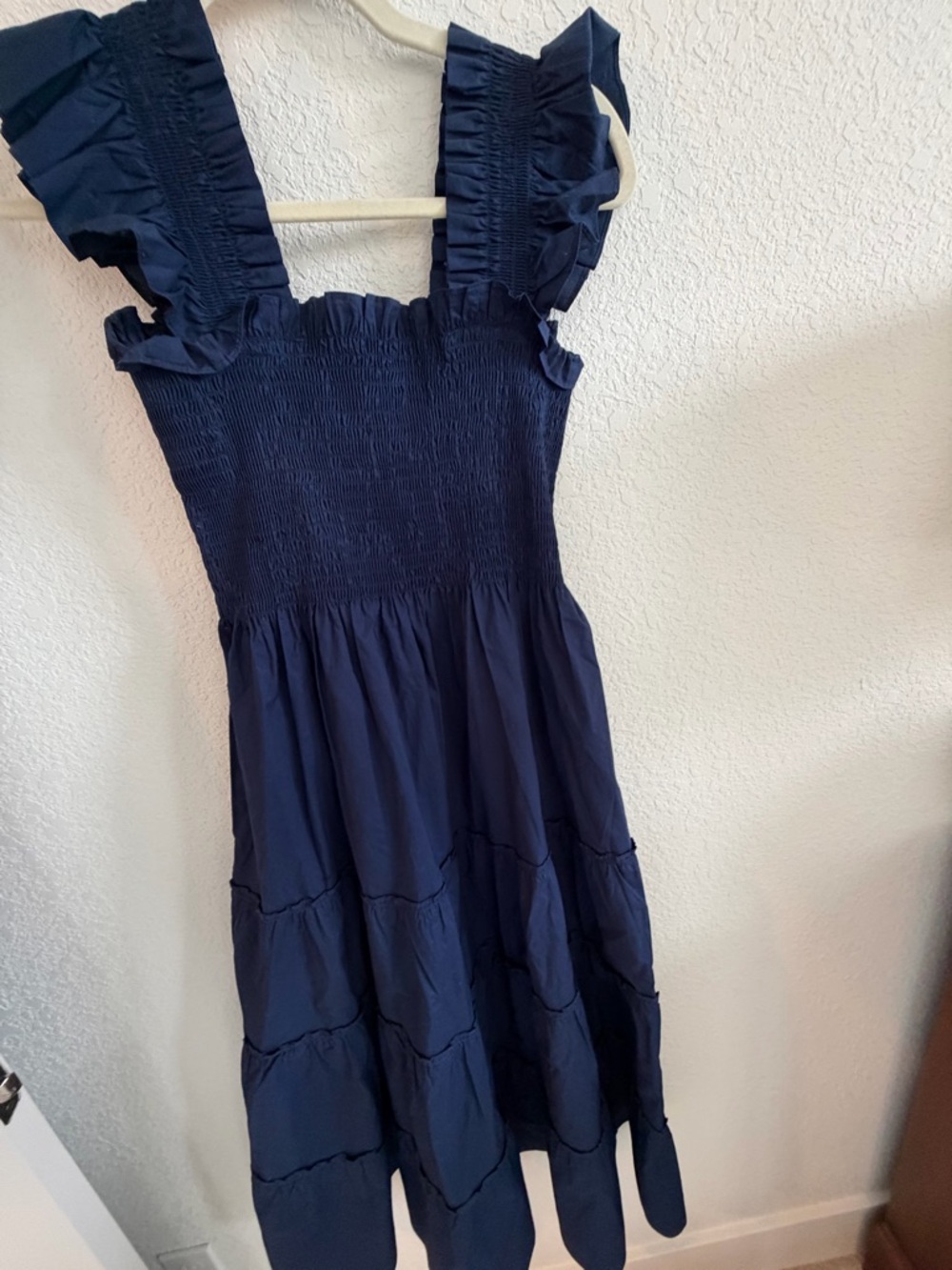 Hill House Navy poplin Ellie nap dress - Picture 3 of 3